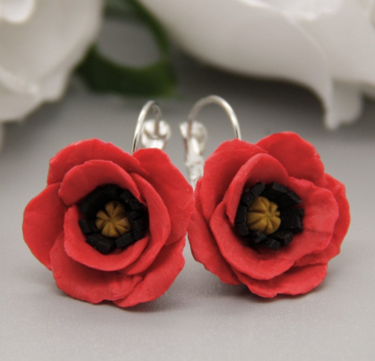 vlčí máky .. cvakačky 2 cm