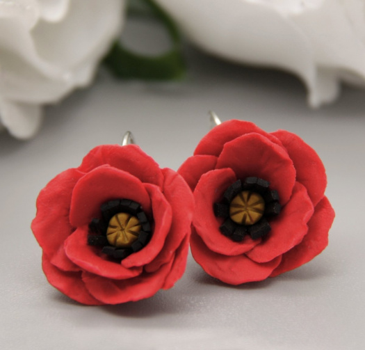 vlčí máky .. cvakačky 2,3 cm