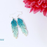 Indian Feather - Turquoise Shadows