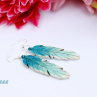 Indian Feather - Turquoise Shadows
