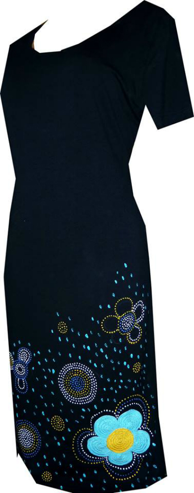 MODRÁ KYTKA - šaty dámské