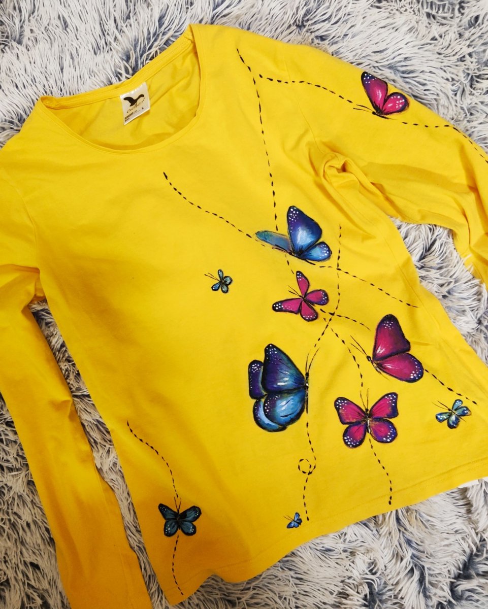 MOTÝLÍ HAŠTEŘENÍ - tričko dámské