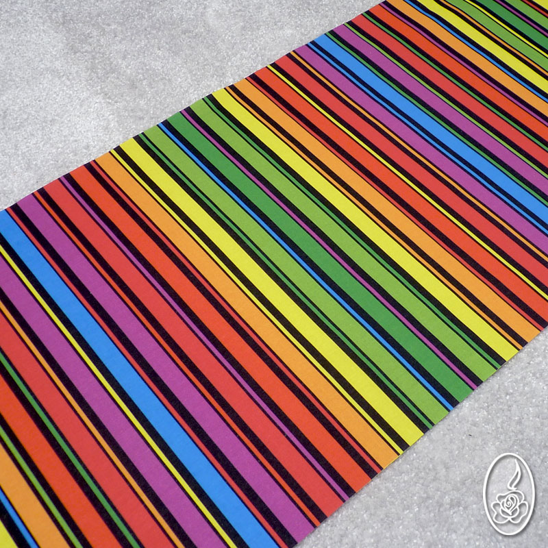 Autorská látka Duhové pruhy