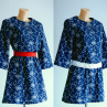 Dress Madeira In Navy Blue
