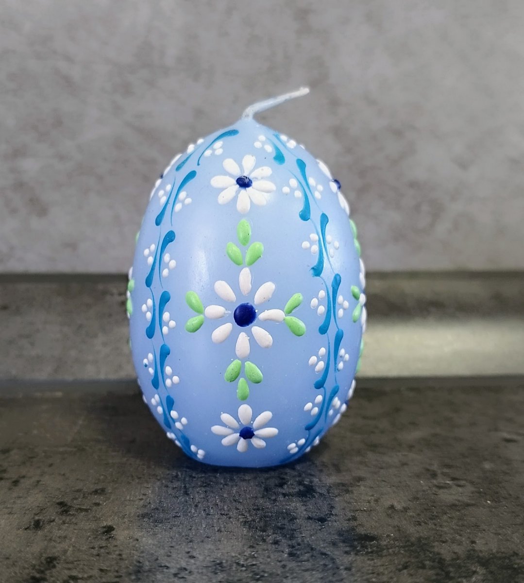 Svíčka ručně zdobená