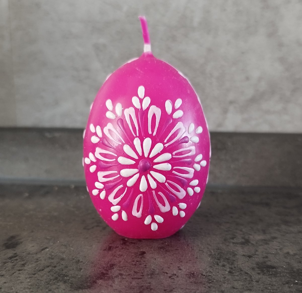 Svíčka ručně zdobená