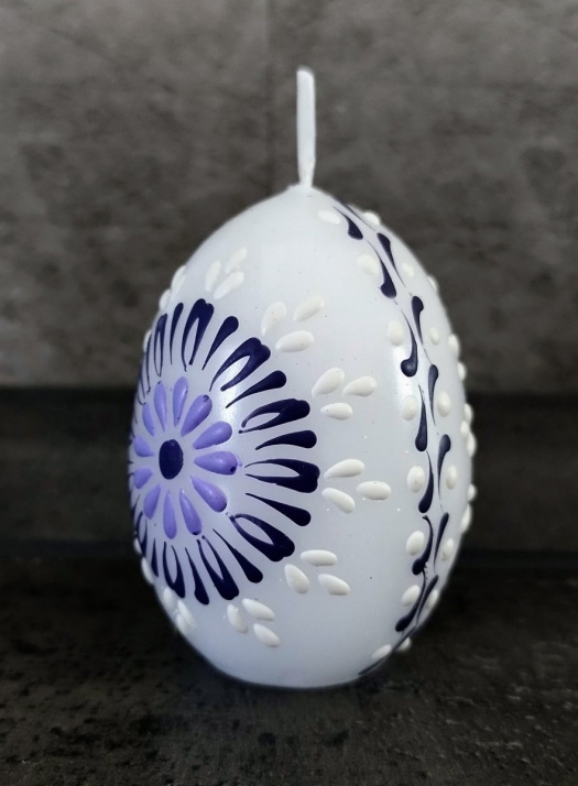 Svíčka ručně zdobená