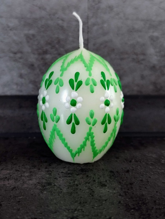 Svíčka ručně zdobená