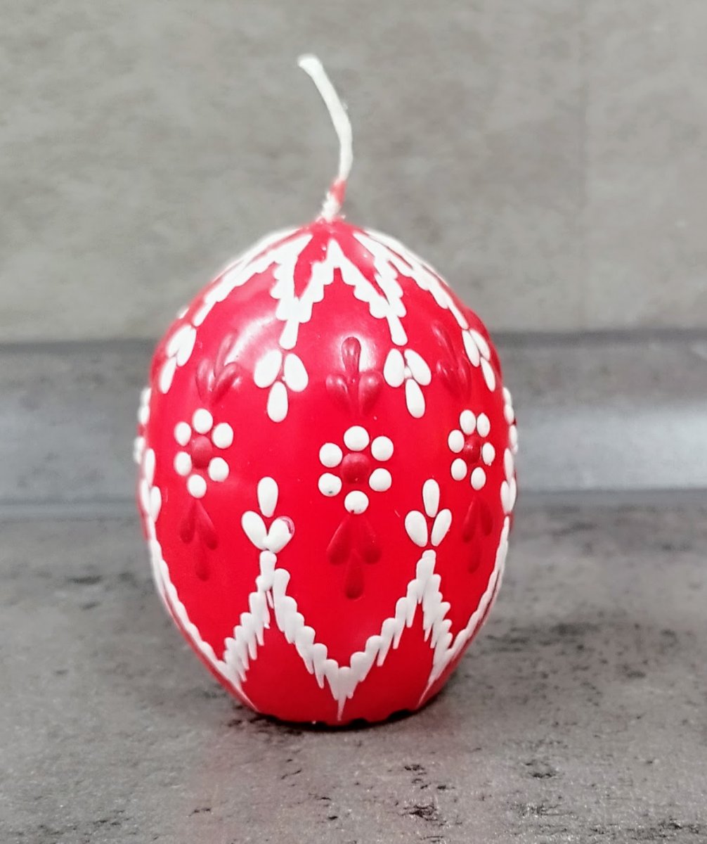 Svíčka ručně zdobená