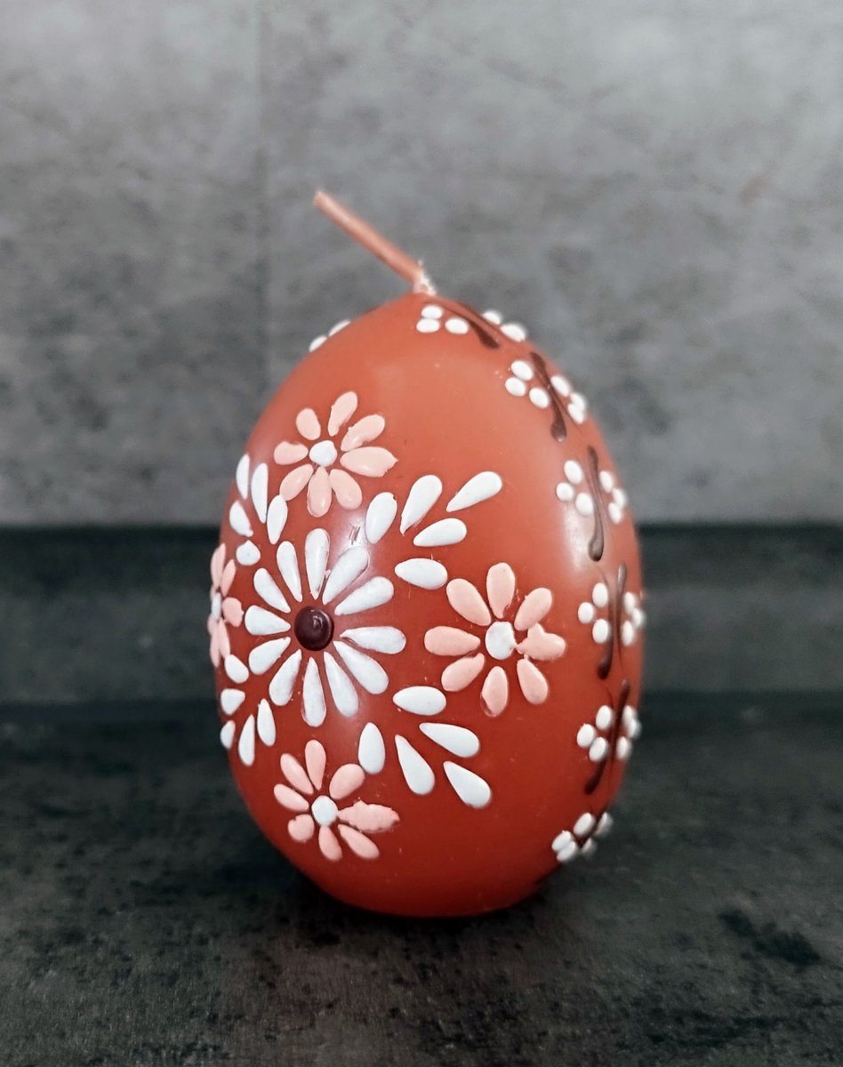 Svíčka ručně zdobená