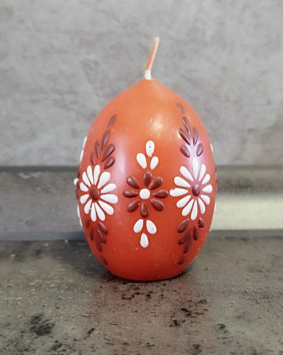 Svíčka ručně zdobená