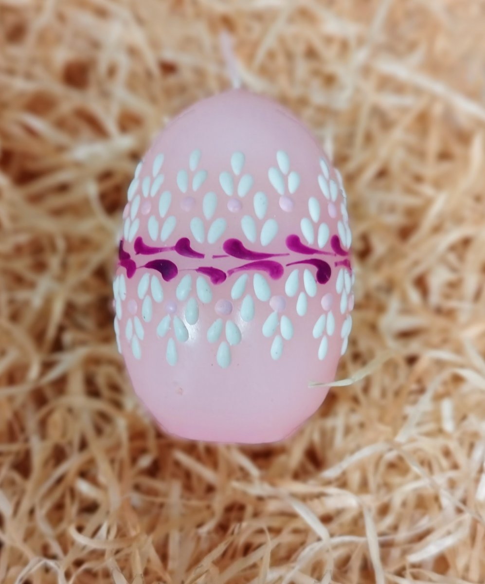 Svíčka ručně zdobená