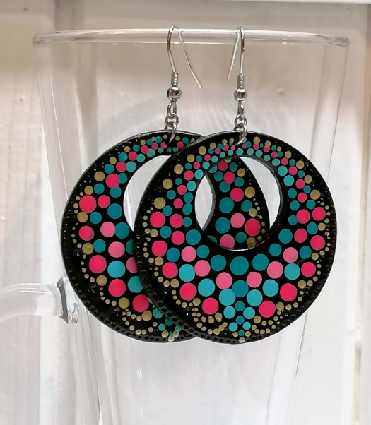 Náušnice mandala velké 6