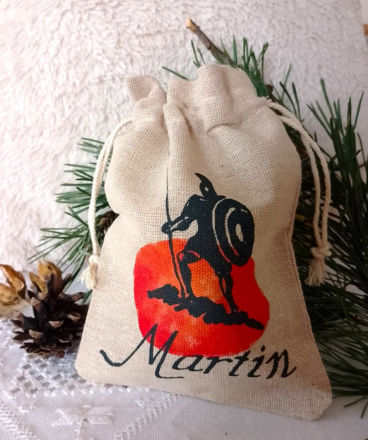 Malovaný dárkový pytlík - Martin