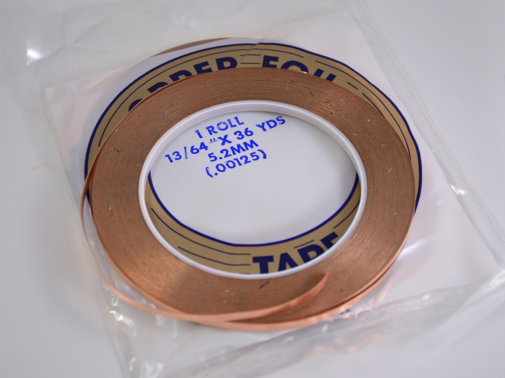 Měděná samolepící páska 5 mm měď 10 m