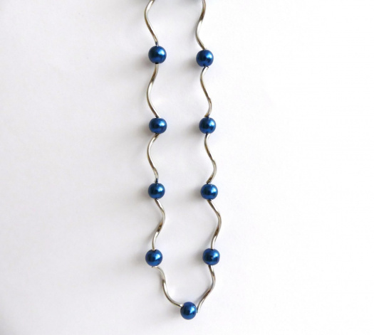 Náhrdelník z modrých perel