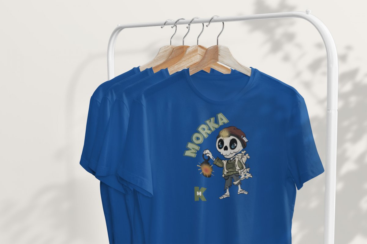 DĚTSKÉ TRIČKO MORKA královsky modré vel. 122