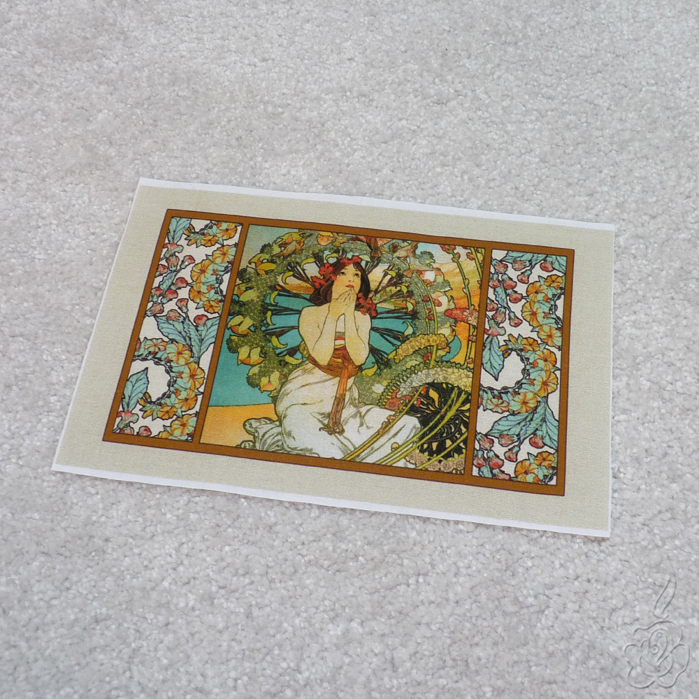 Bavlněný panel Alfons Mucha - Monaco