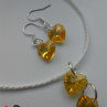Náhrdelník - Swarovski Elements light topaz AB NHS8