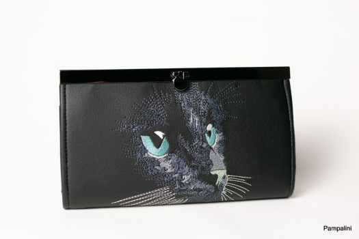 Peněženka s rámečkem - Kočka modré oči