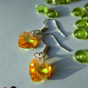 Náušnice - Swarovski Elements-LIGHT TOPAZ NUS11