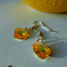 Náušnice - Swarovski Elements-LIGHT TOPAZ NUS11