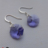 Náušnice - Swarovski Elements tanzanite NUS29