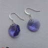 Náušnice - Swarovski Elements tanzanite NUS29