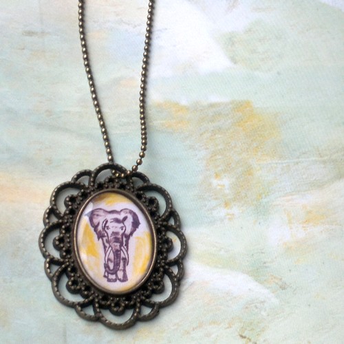 Náhrdelník Vintage slon