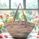 Velká barevná plážovka s květem 1902