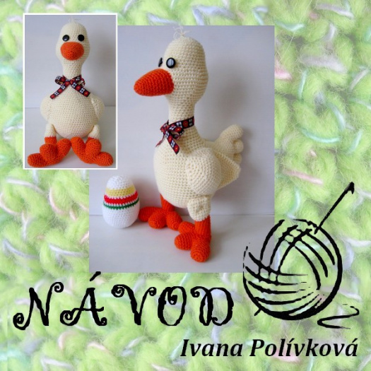 Návod - háčkovaný kačer a vajíčko