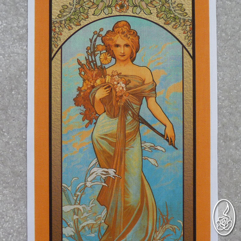 Látkový obrázek Alfons Mucha - Jaro