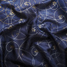 Spirály - tmavomodrá hedvábná šála
