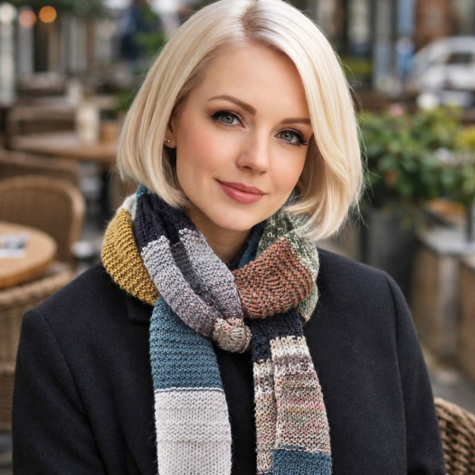RUČNĚ PLETENÁ ŠÁLA - MARIE