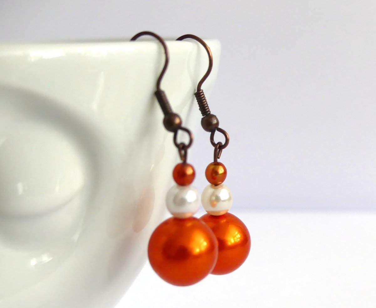 Oranžové náušnice