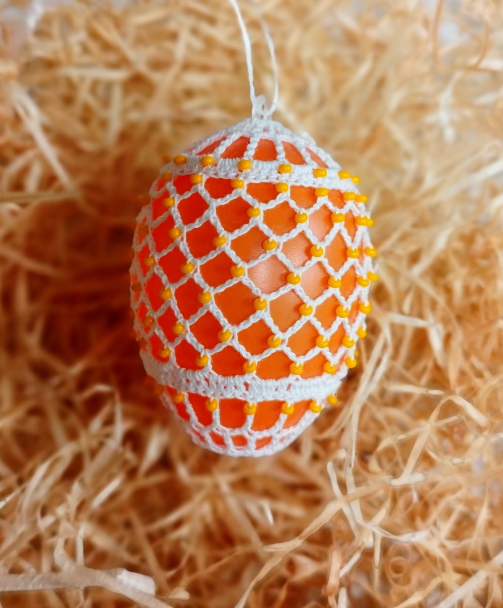 Kraslice obháčkovaná