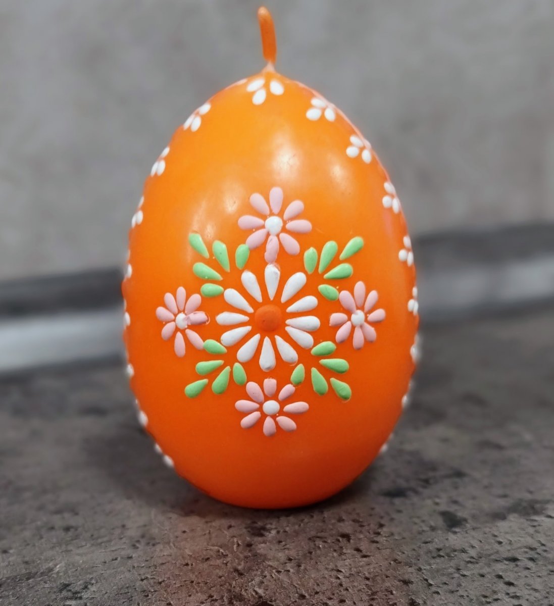 Svíčka ručně zdobená