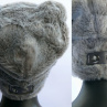 Oversized Hipster Hat/Grey/FakeFur