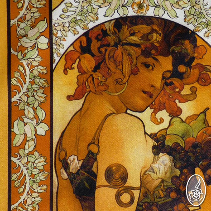 Látkový obrázek A.Mucha - Ovoce3