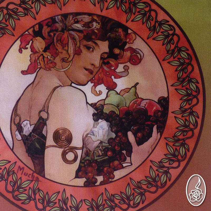 Látkový obrázek Alfons Mucha - Ovoce5