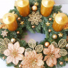 Adventní věnec-barva zlatá