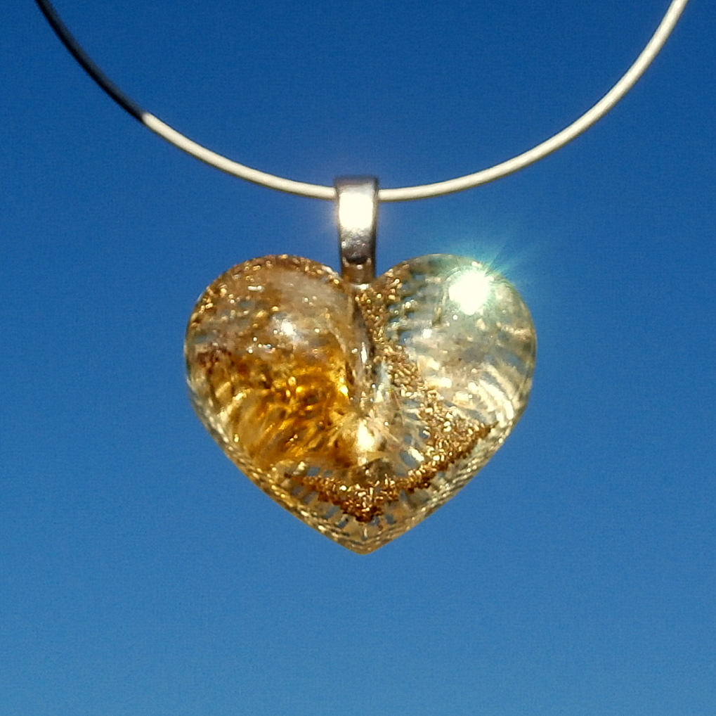 Orgonit, Citrínové srdce  *Štěstí*, 2