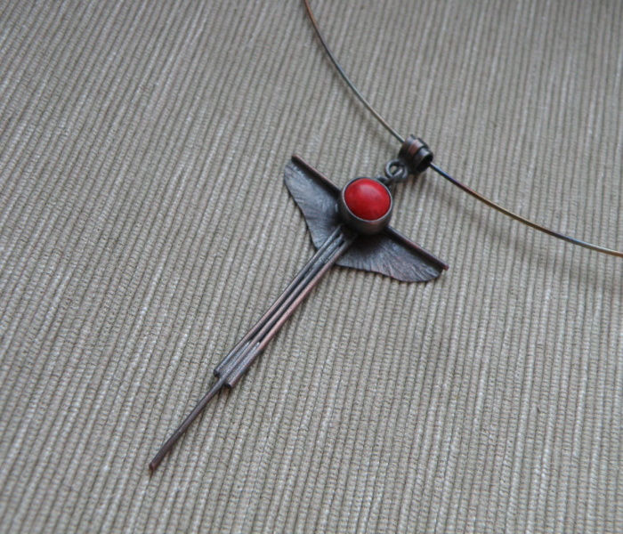 Přívěšek - Anděl jinak - měď