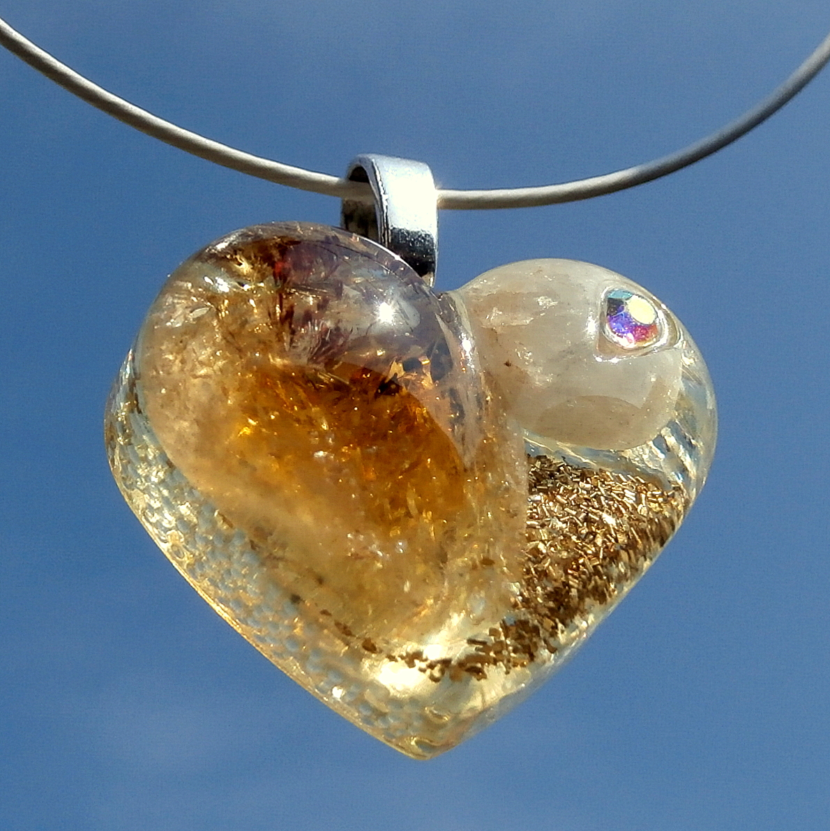 Orgonit, Citrínové srdce  *Štěstí*, 15