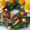 Adventní věnec-žlutý
