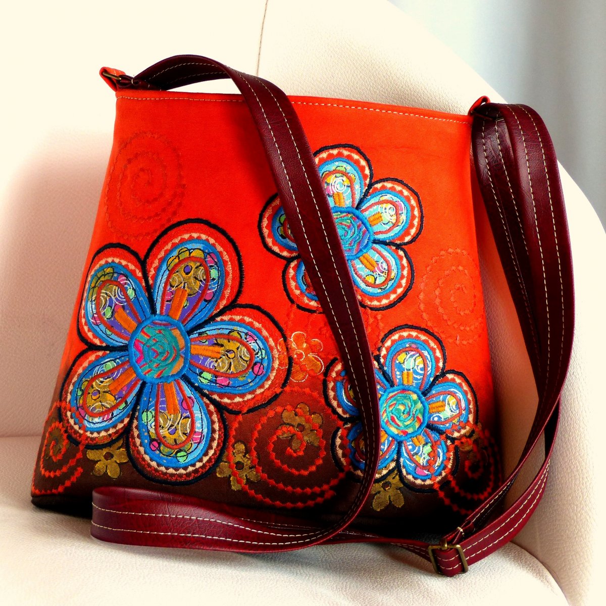 Kabelka podzimní tóny - Oranžovka