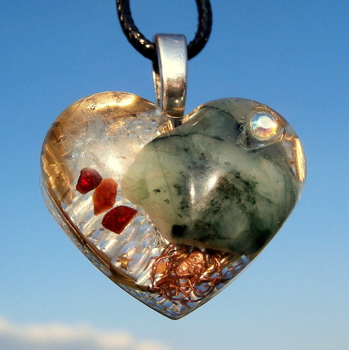 Orgonit *Smaragdové Srdíčko*