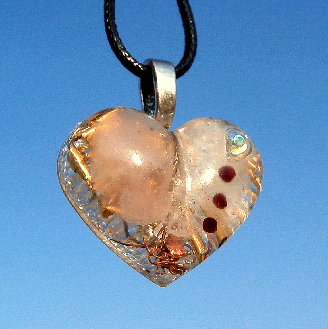 Orgonit Růženínové Srdíčko *Pramen lásky* 2