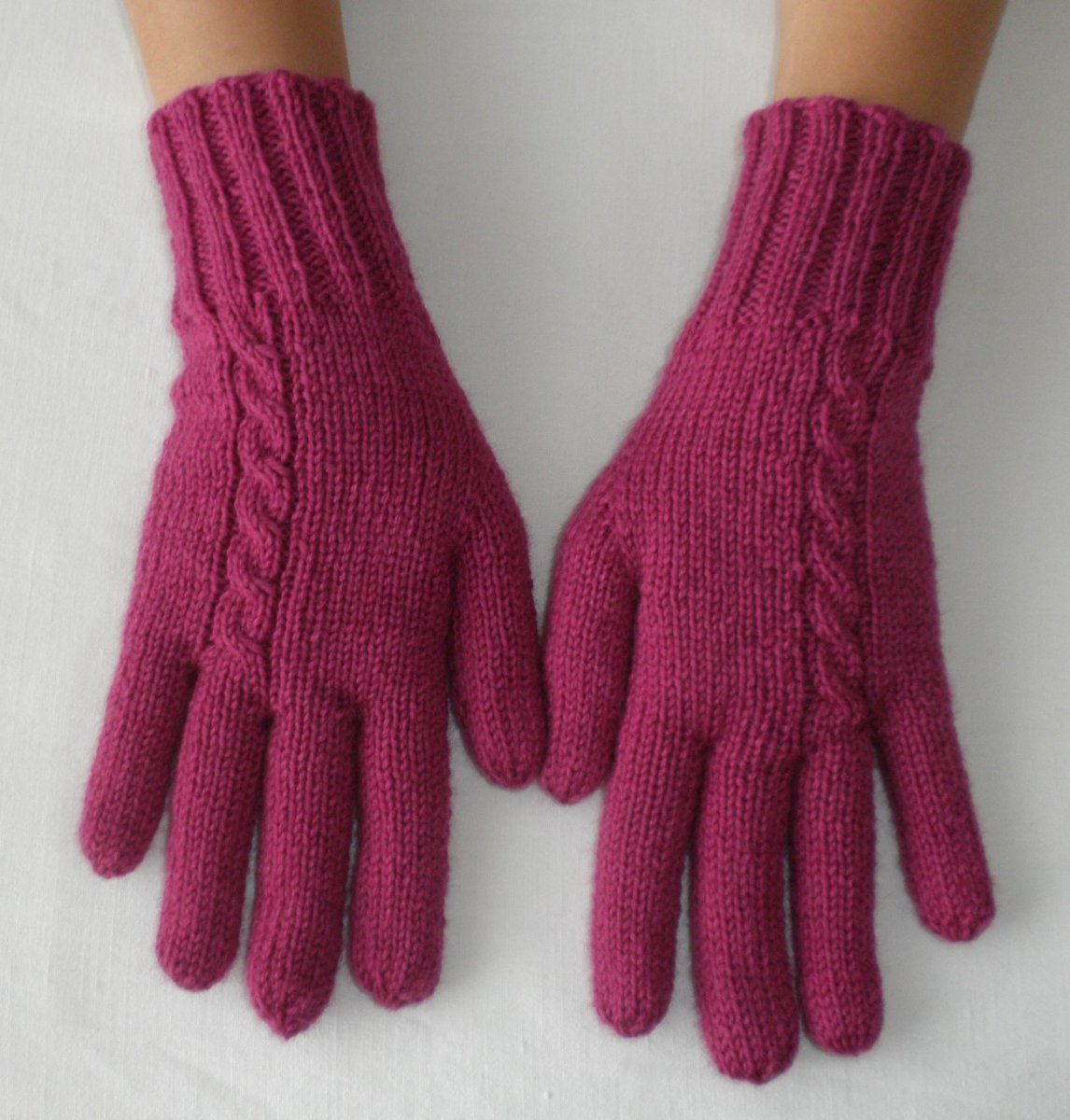 Rukavičky ve fuchsiové