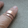 Měděný prsten 